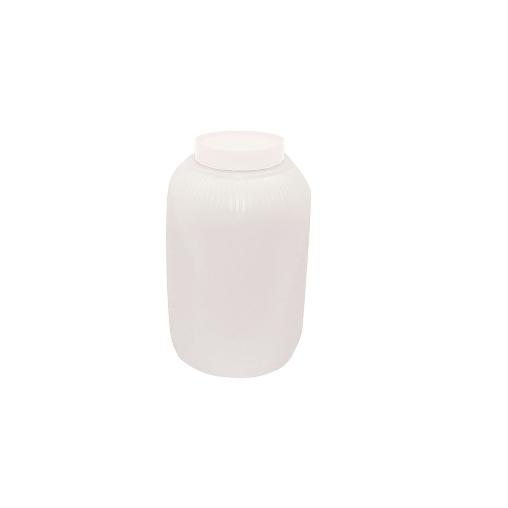 Tablecraft Pourmaster High Density Polyethylene 1 Gallon Backup Mix Bottle With White Cap, 6 X 6 X 10 Inch -- 6 Per Case