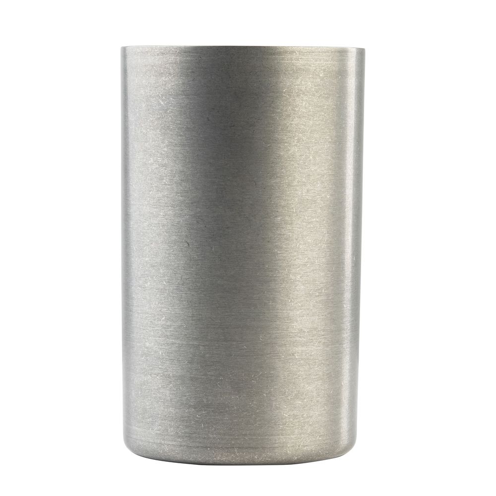 Tablecraft Stainless Steel Vintage Finish Round Double Wall Wine Cooler, 4.75 X 4.75 X 7.875 Inch
