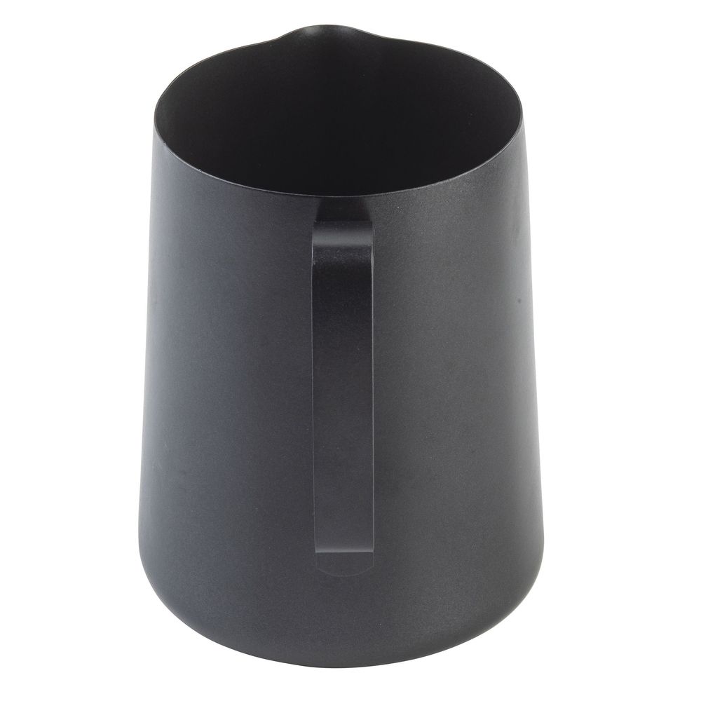 Tablecraft Stainless Steel Coated Vintage Black Finish Frothing Cup With Nonstick Ptfe Finish Handle, 36 Ounce Capacity -- 12 Per Case