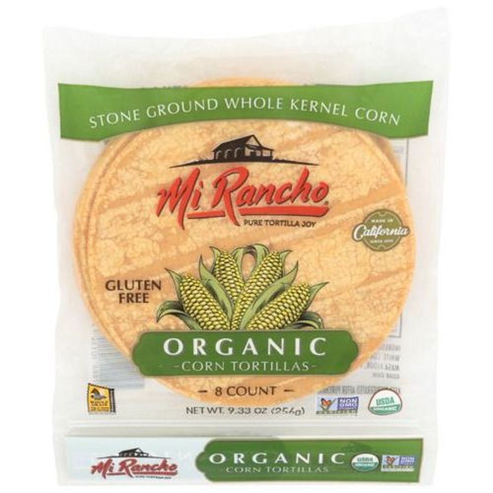 Mi Rancho Organic Corn Tortillas, 9.33 Ounce 24 per case