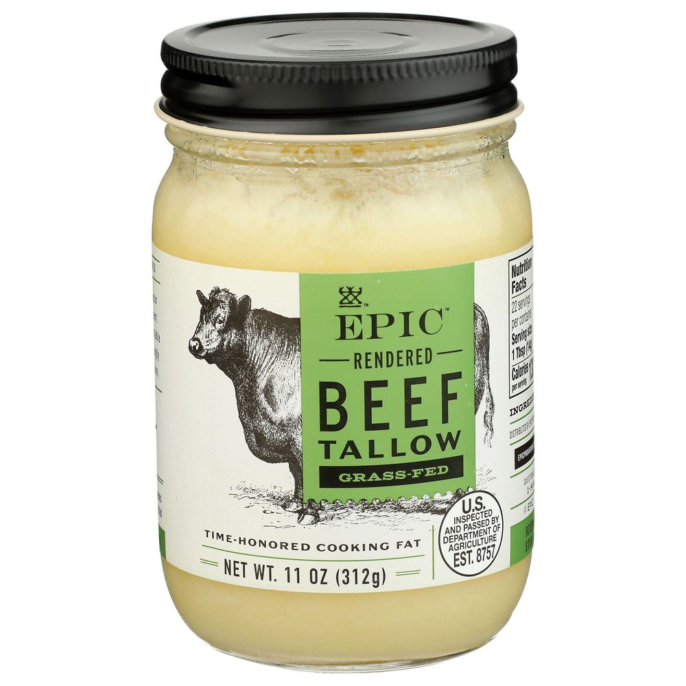 Epic Grass Fed Beef Tallow, 11 Ounce -- 6 Per Case