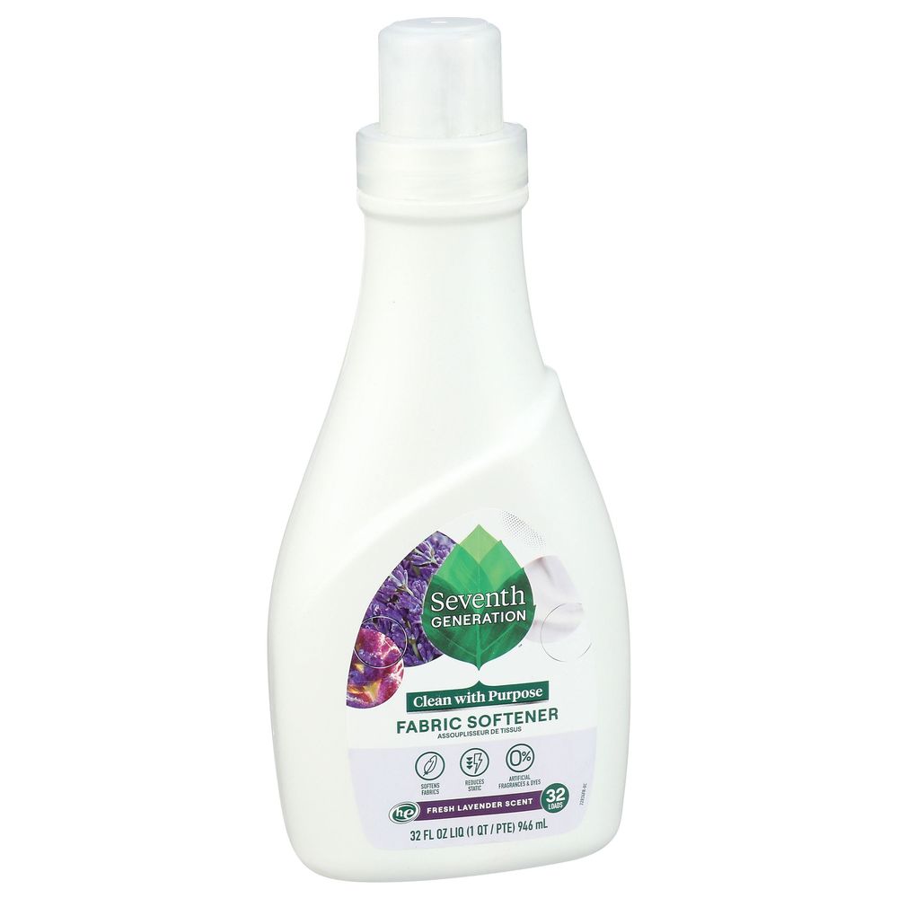 Seventh Generation Lavender Fabric Softener, 32 Fluid Ounce