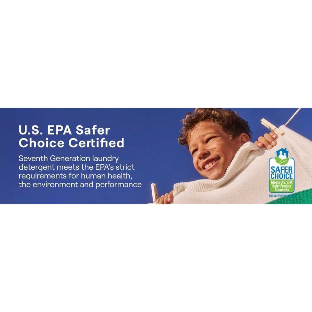 Seventh Generation Free And Clear Laundry Detergent Powder Pack, 64 Count -- 6 Per Case