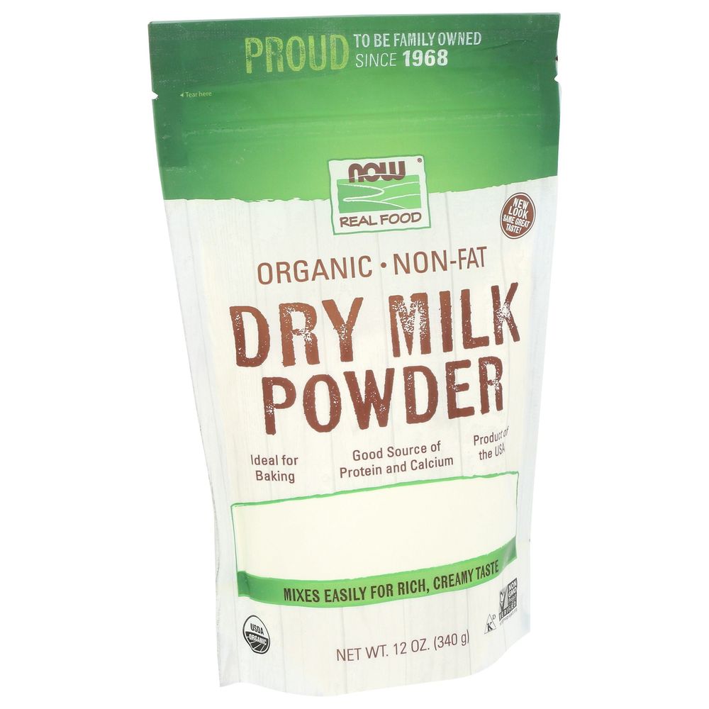 Now Organic Nonfat Milk Powder, 12 Fluid Ounce -- 12 Per Case