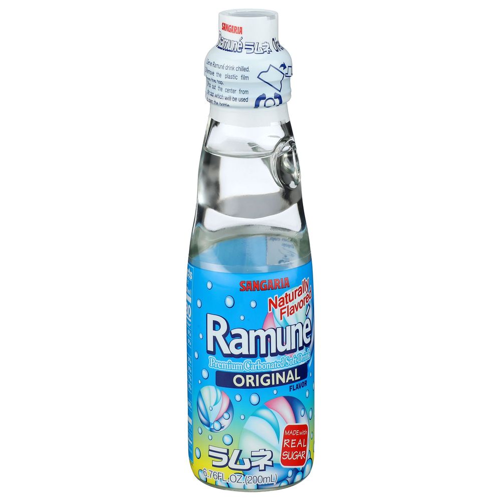 Sangaria Ramune Original Flavor Soda, 6.76 Fluid Ounce -- 18 Per Case
