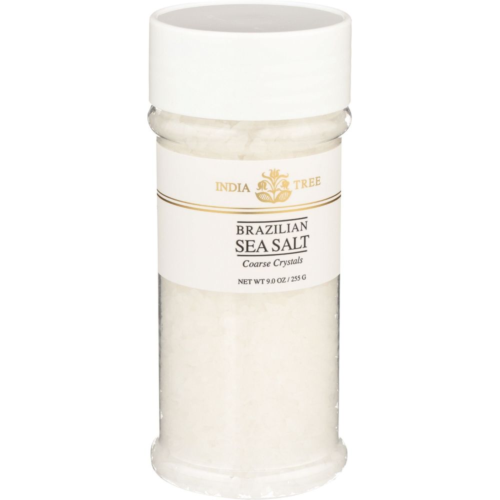 India Tree Brazilian Coarse Sea Salt, 9 Ounce -- 6 Per Case
