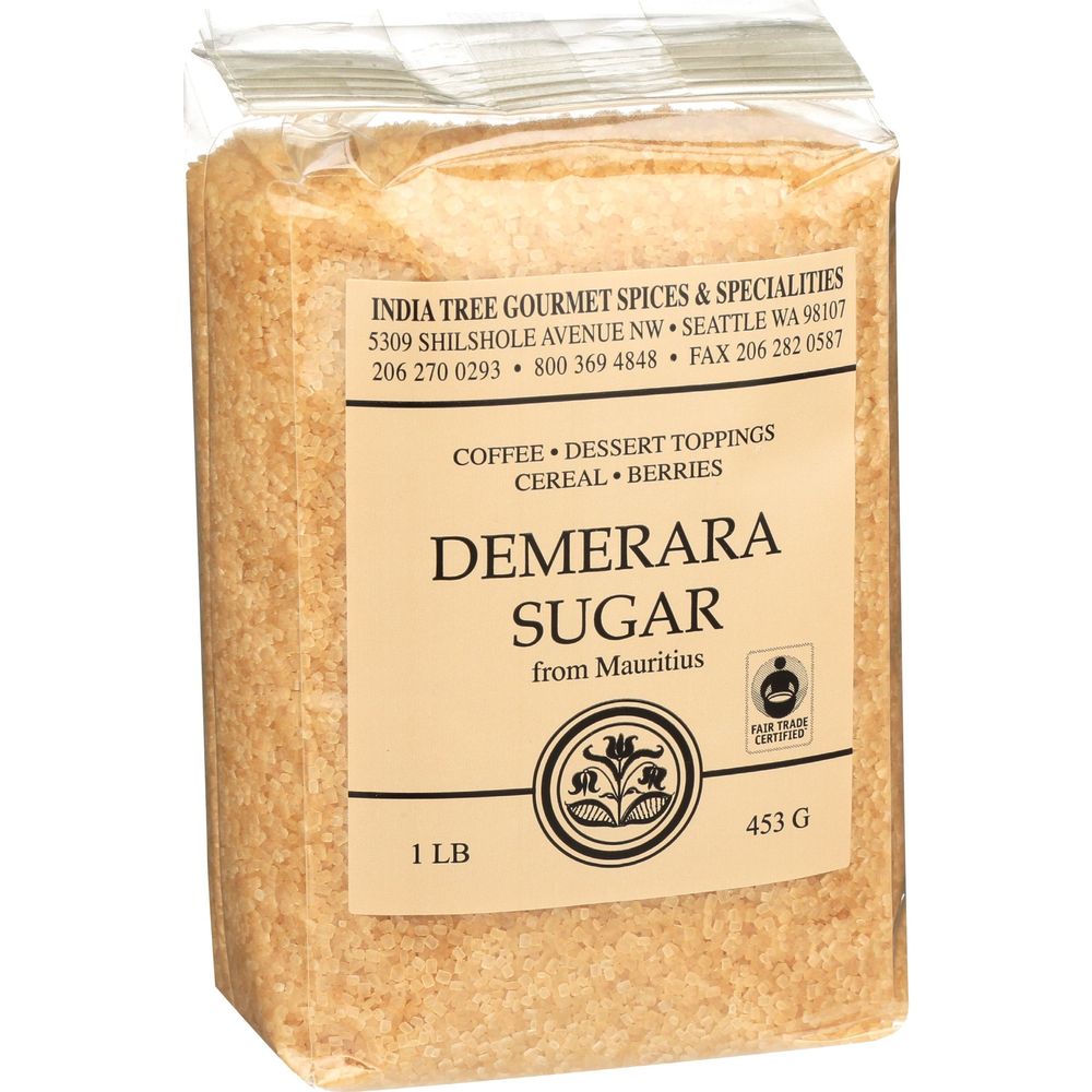 India Tree Demerara Sugar, 16 Ounce -- 6 Per Case