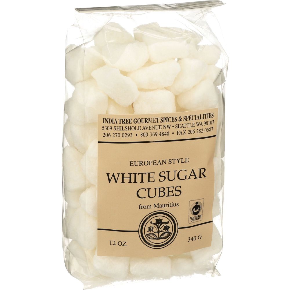 India Tree European-style White Sugar Cubes, 12 Ounce -- 6 Per Case