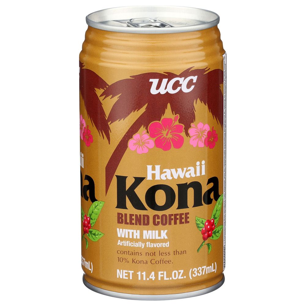 Ucc Hawaii Kona Coffee Blend With Milk, 11.4 Fluid Ounce -- 24 Per Case