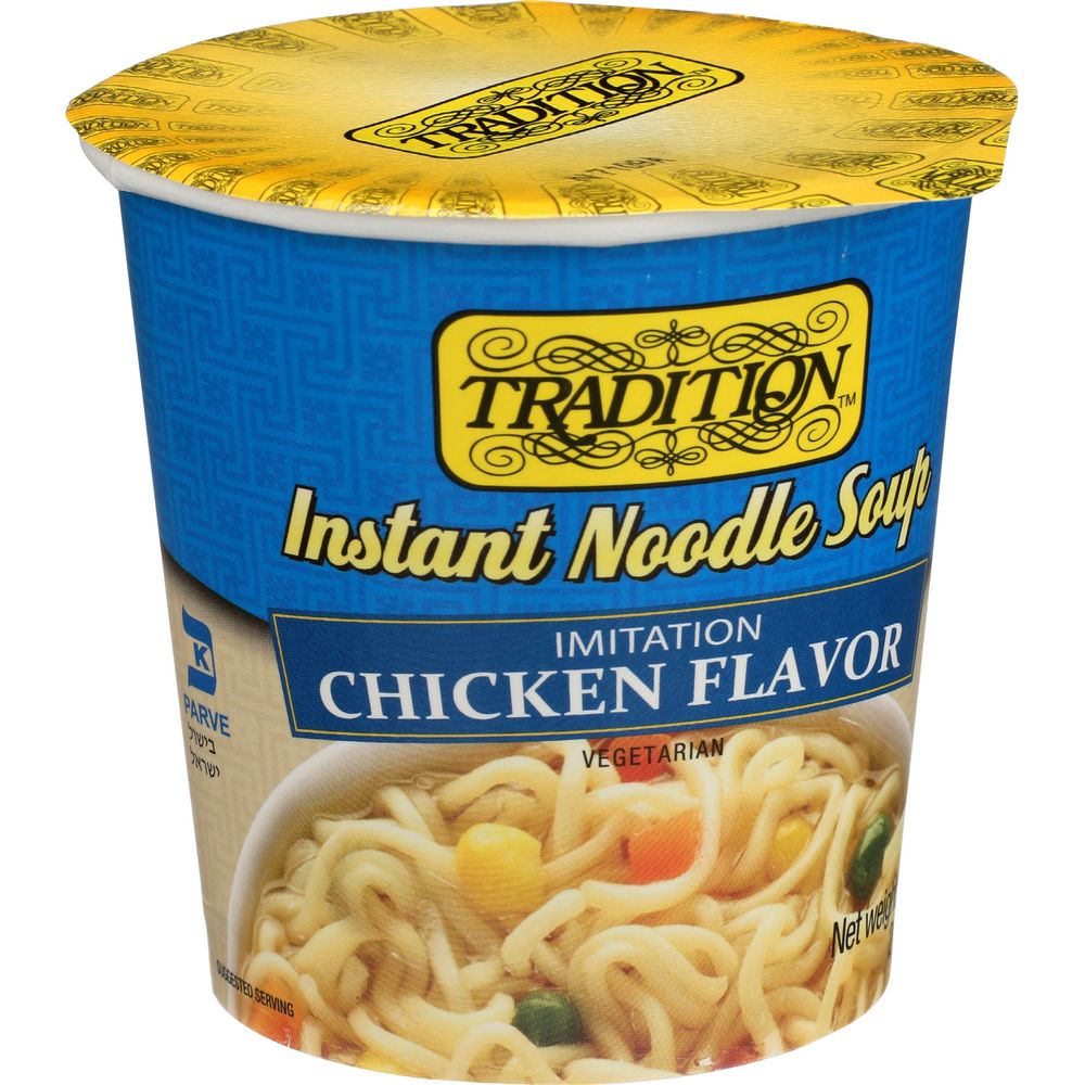 Tradition Chicken Flavored Instant Noodle Soup, 2.29 Ounce Cup -- 12 Per Case