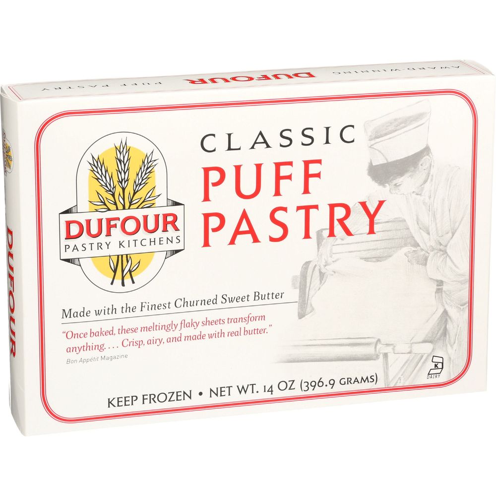 Dufour Pastry Kitchens Classic Puff Pastry Dough, 14 Ounce -- 10 Per Case