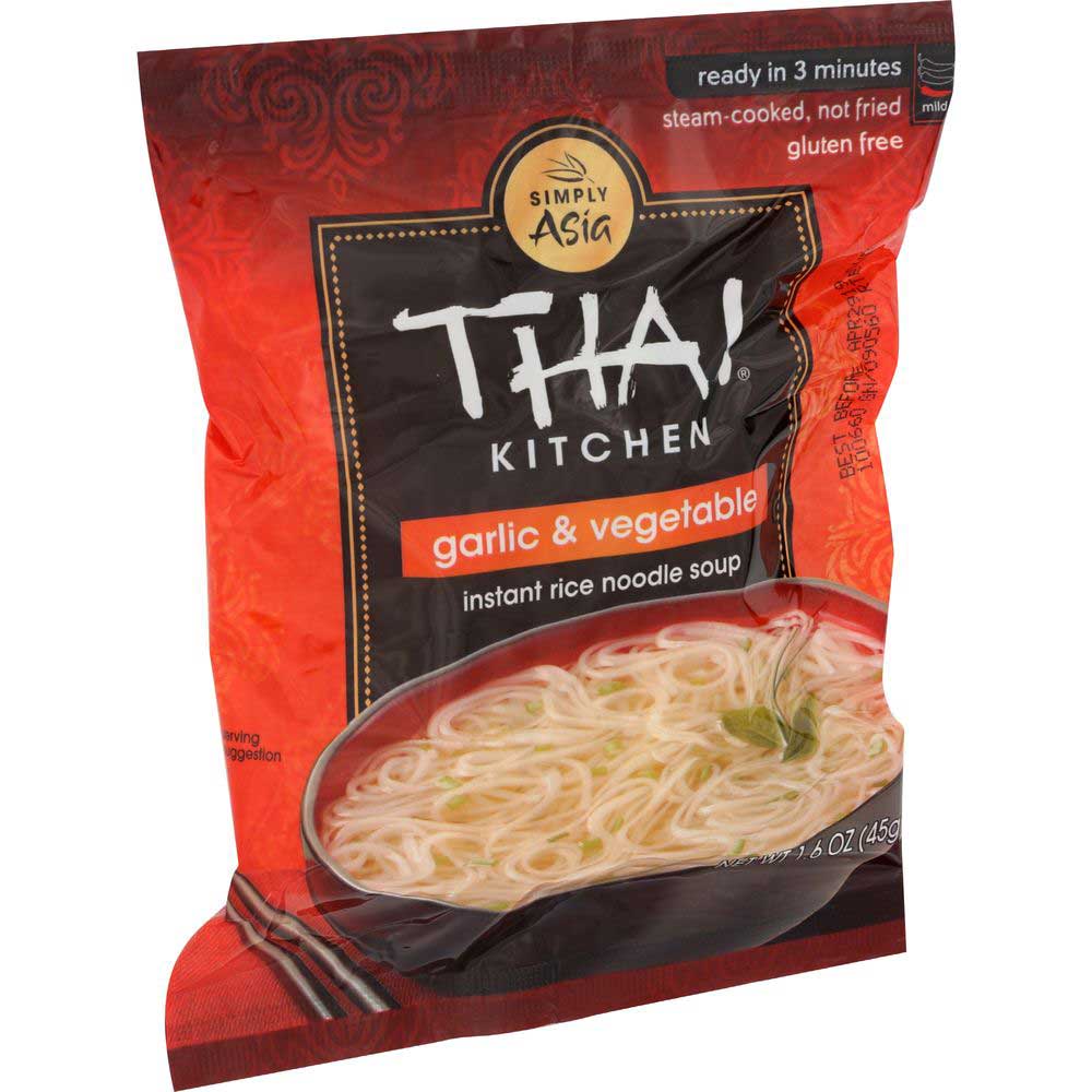 Thai Kitchen Garlic And Vegetable Instant Rice Noodle Soup, 1.6 Ounce -- 12 Per Case