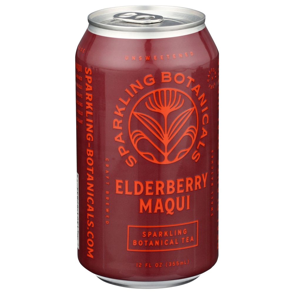 Rishi Elderberry Maqui Sparkling Botanical Tea, 12 Fluid Ounce -- 12 Per Case
