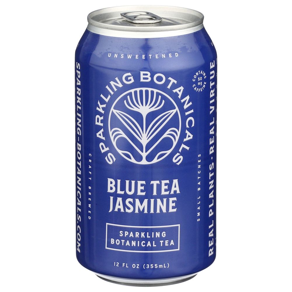 Rishi Blue Tea Jasmine Sparkling Botanical Tea, 12 Fluid Ounce -- 12 ...