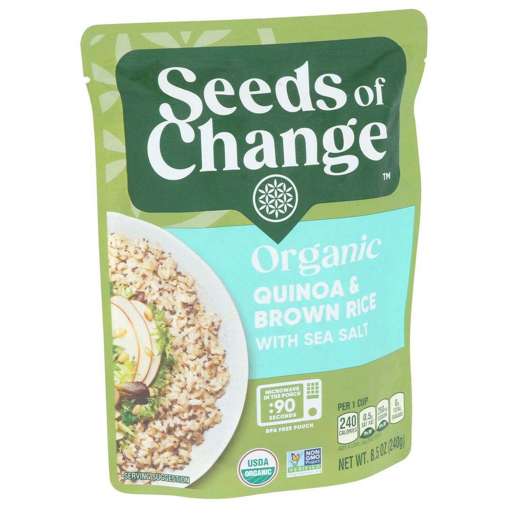 Seeds Of Change Organic Quinoa And Brown Rice With Sea Salt, 8.5 Ounce -- 12 Per Case