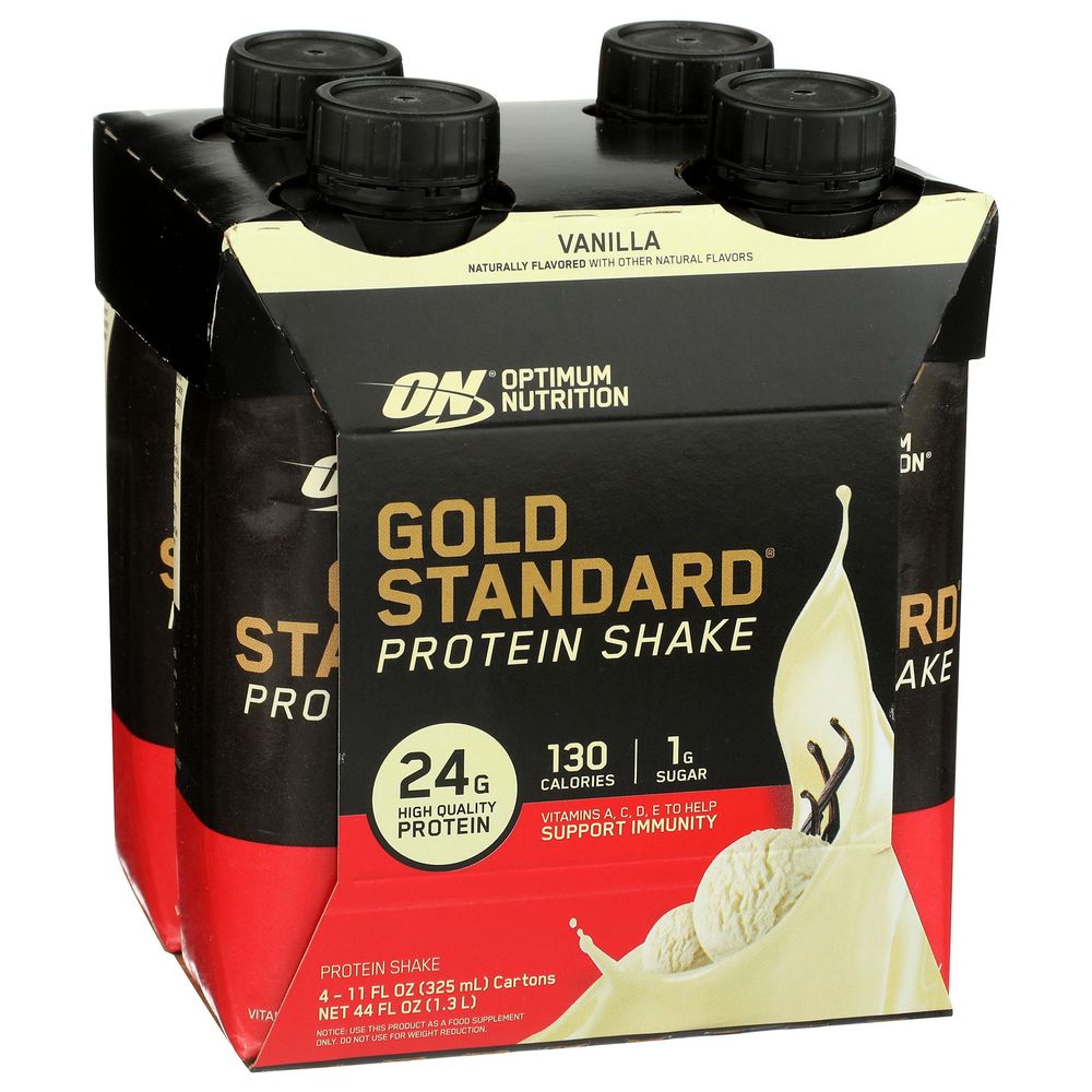 Optimum Nutrition Gold Standard Vanilla Protein Shake, 44 Fluid Ounce -- 3 Per Case