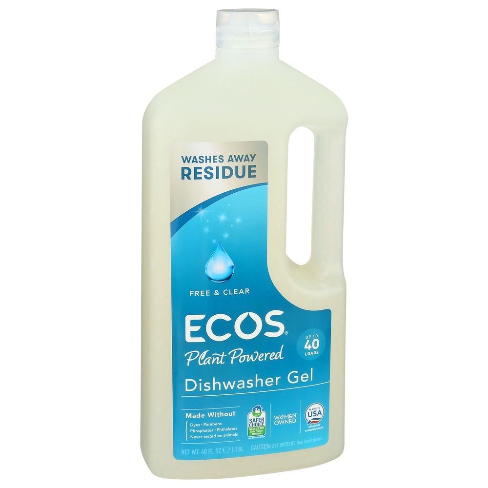 Ecos Free And Clear Dishwasher Gel, 40 Ounce -- 8 Per Case