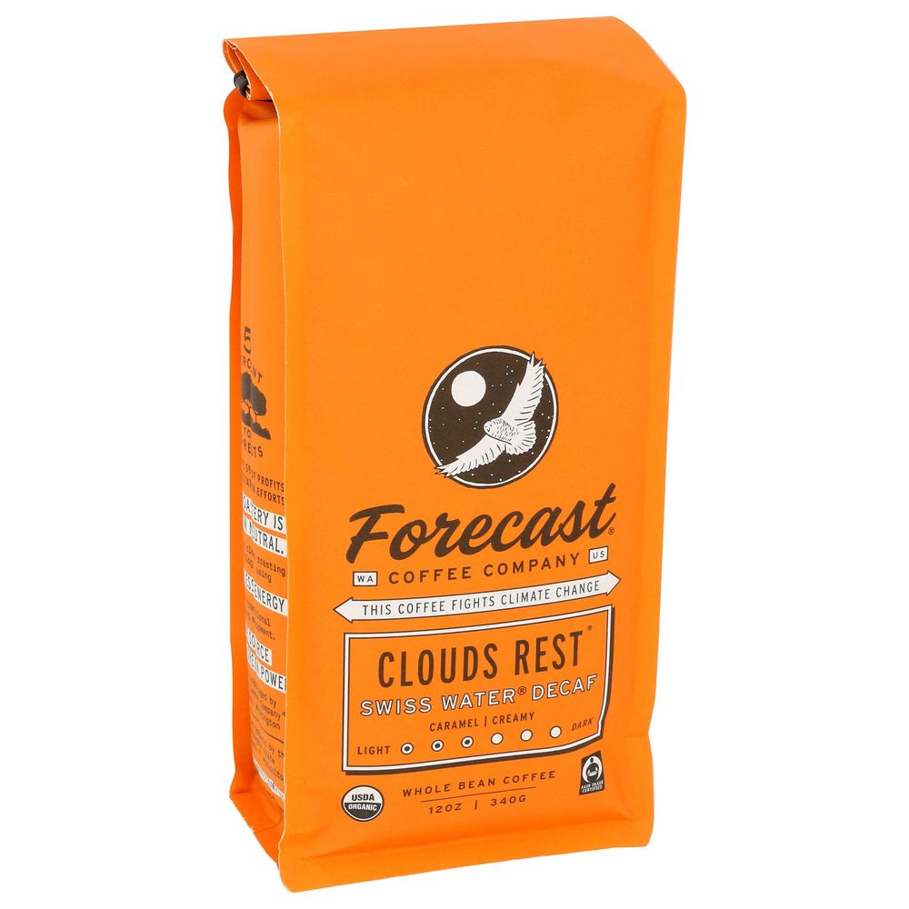 Forecast Clouds Rest Caramel Creamy Medium Roast Whole Bean Coffee, 12 Ounce -- 6 Per Case