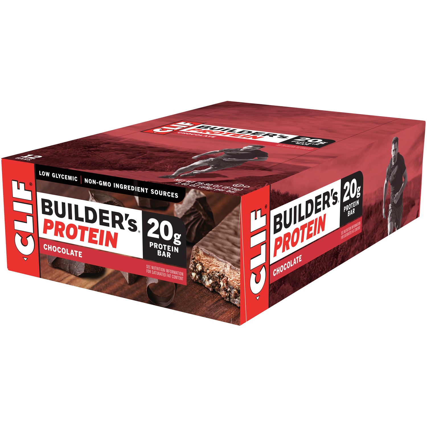 Clif Builders Chocolate Snack Bar, 2.4 Ounce -- 144 Per Case