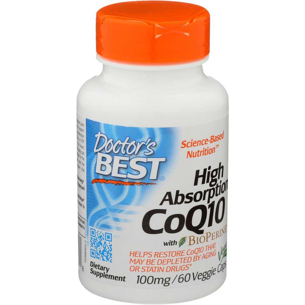Doctor's Best High Absorption Coq10 Veggie Capsule, 100 Milligram, 60 Count