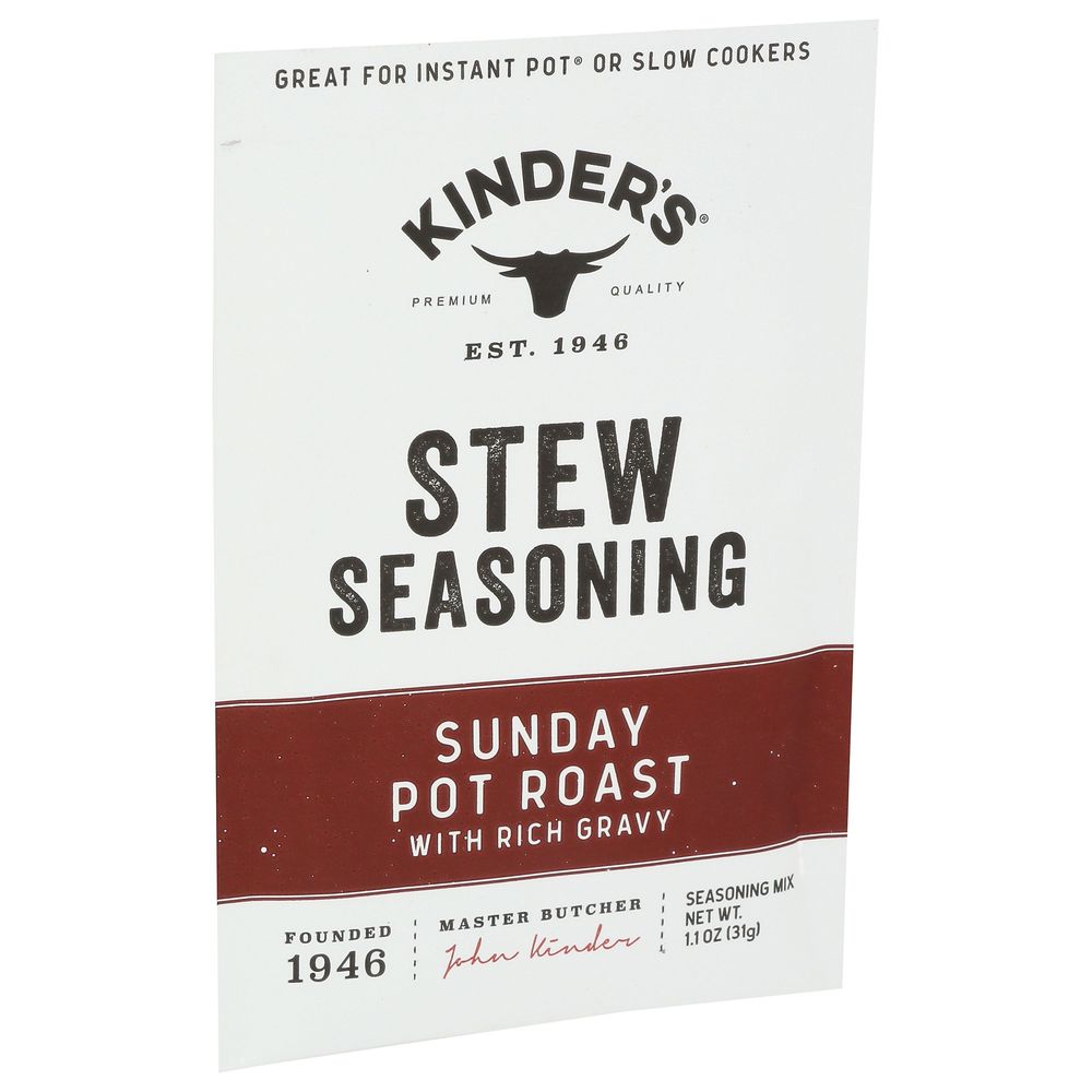 Kinder's Sunday Pot Roast Stew Seasoning Mix, 1.1 Ounce -- 15 Per Case