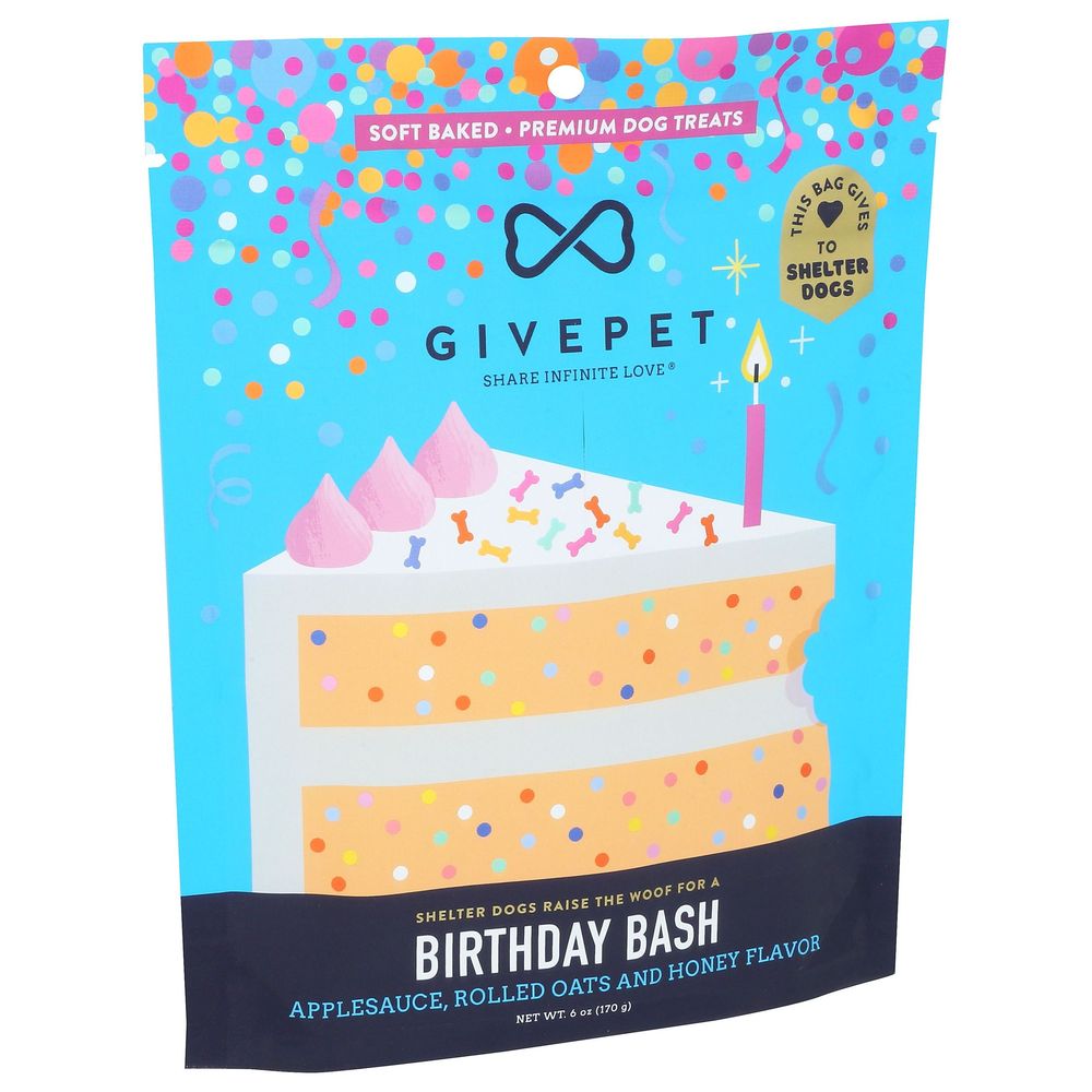 Givepet Birthday Bash Dog Treat, 6 Ounce -- 12 Per Case