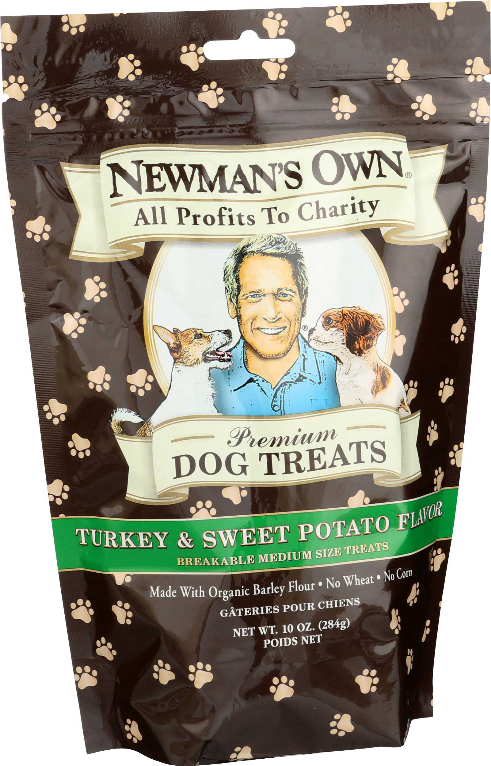 Newman's Own Organics Turkey And Sweet Potato Flavor Dog Treat, 10 Ounce -- 6 Per Case