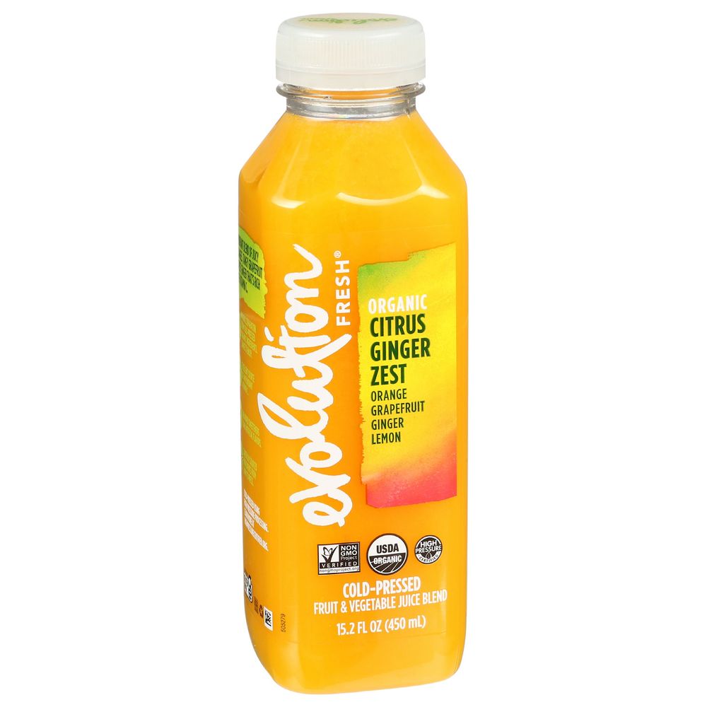 Evolution Fresh Organic Citrus Ginger Zest Juice, 15.2 Fluid Ounce