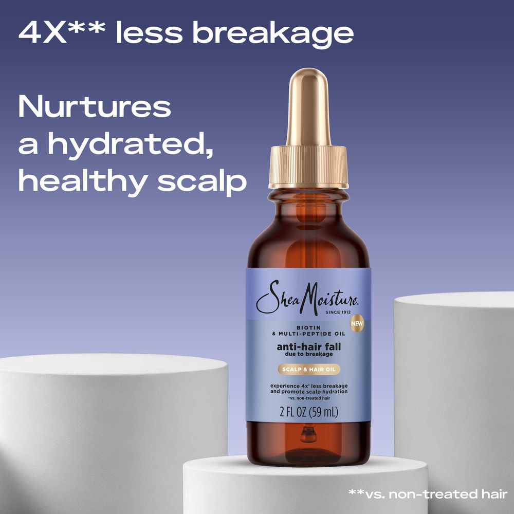 Shea Moisture Anti Hair Fall Scalp And Hair Oil, 2 Fluid Ounce -- 12 Per Case