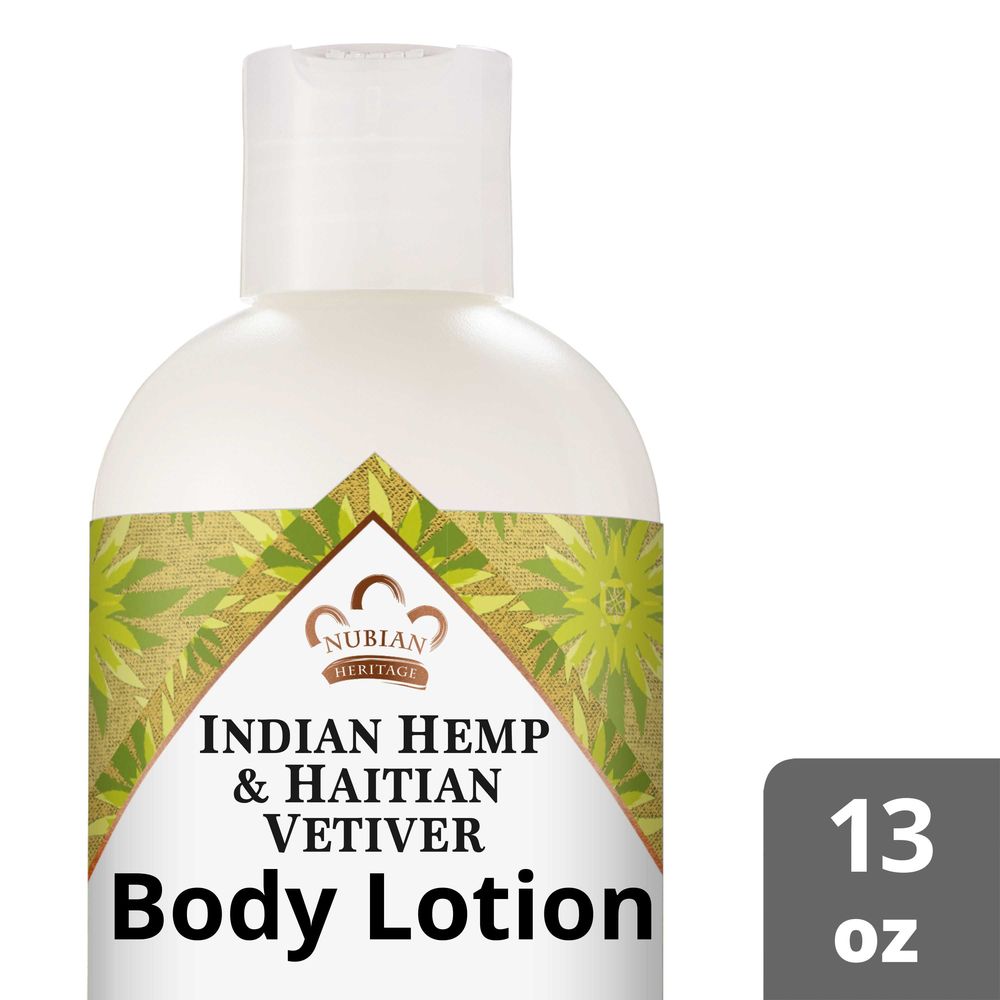 Nubian Heritage Indian Hemp And Haitian Vetiver Body Lotion, 13 Ounce -- 12 Per Case