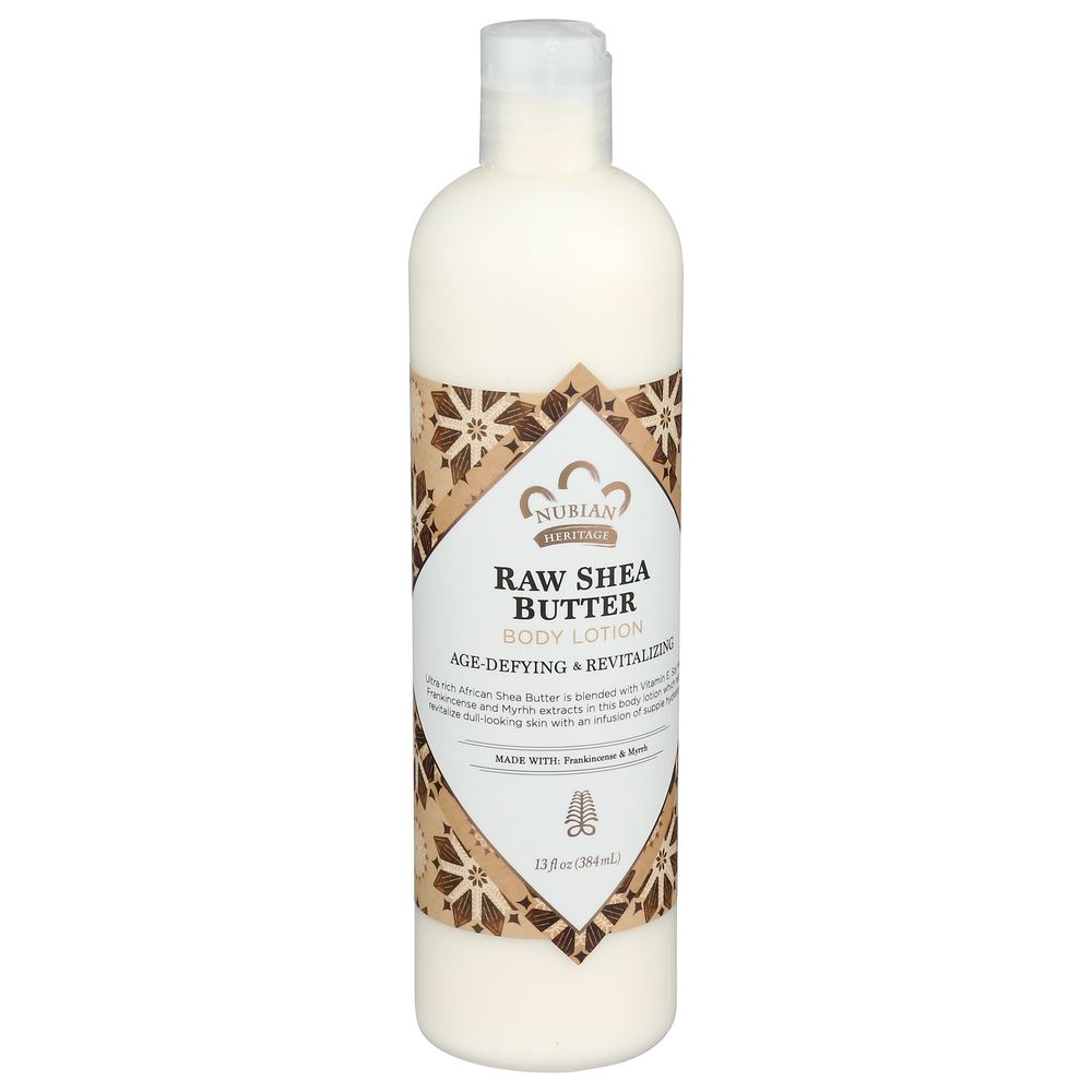 Nubian Heritage Raw Shea Butter Body Lotion, 13 Fluid Ounce