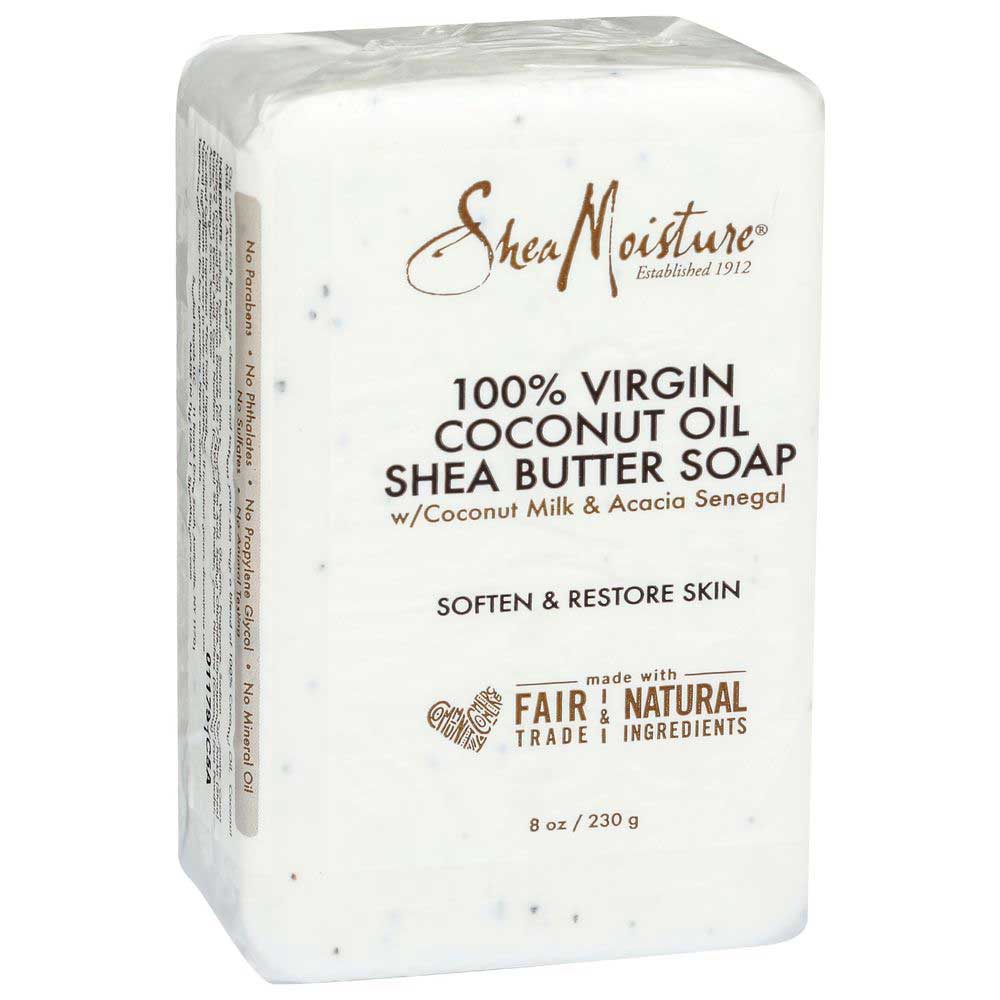 Shea Moisture 100 Percent Virgin Coconut Oil Bar Soap, 8 Ounce