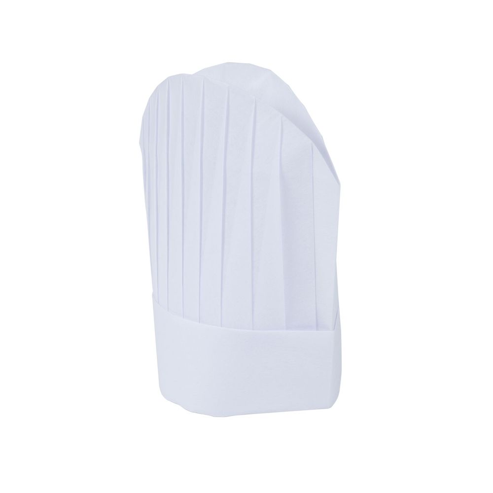 Mercer Culinary White Non Woven 8.5 Inch Oval Chef Toque, 10 Per Pack