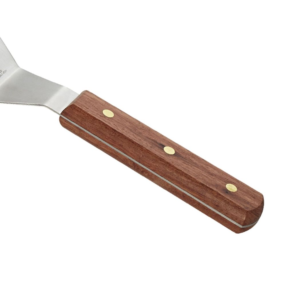 Mercer Culinary Praxis Brown Rosewood Handle Heavy Duty Turner, 5 X 3 Inch