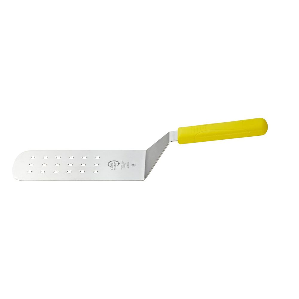 Mercer Culinary Millennia Perforated Turner With Yellow Handle, 8 X 3 Inch