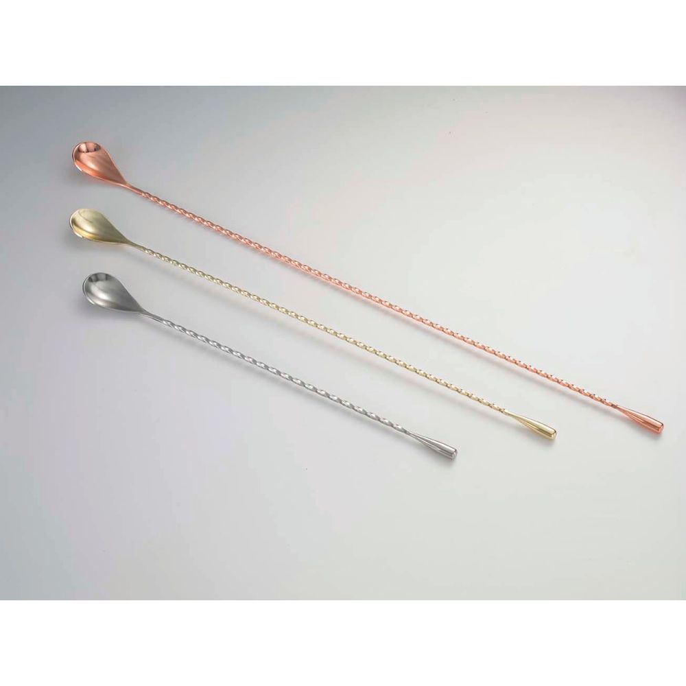 Barfly Stainless Steel Classic Bar Spoon with Teardrop End, 11 13/16 inch