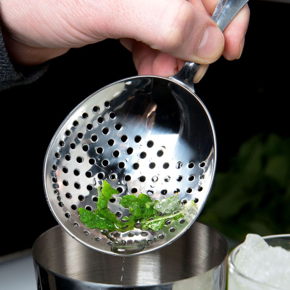 Barfly Stainless Steel Julep Strainer, 6 1/2 Inch Overall Length