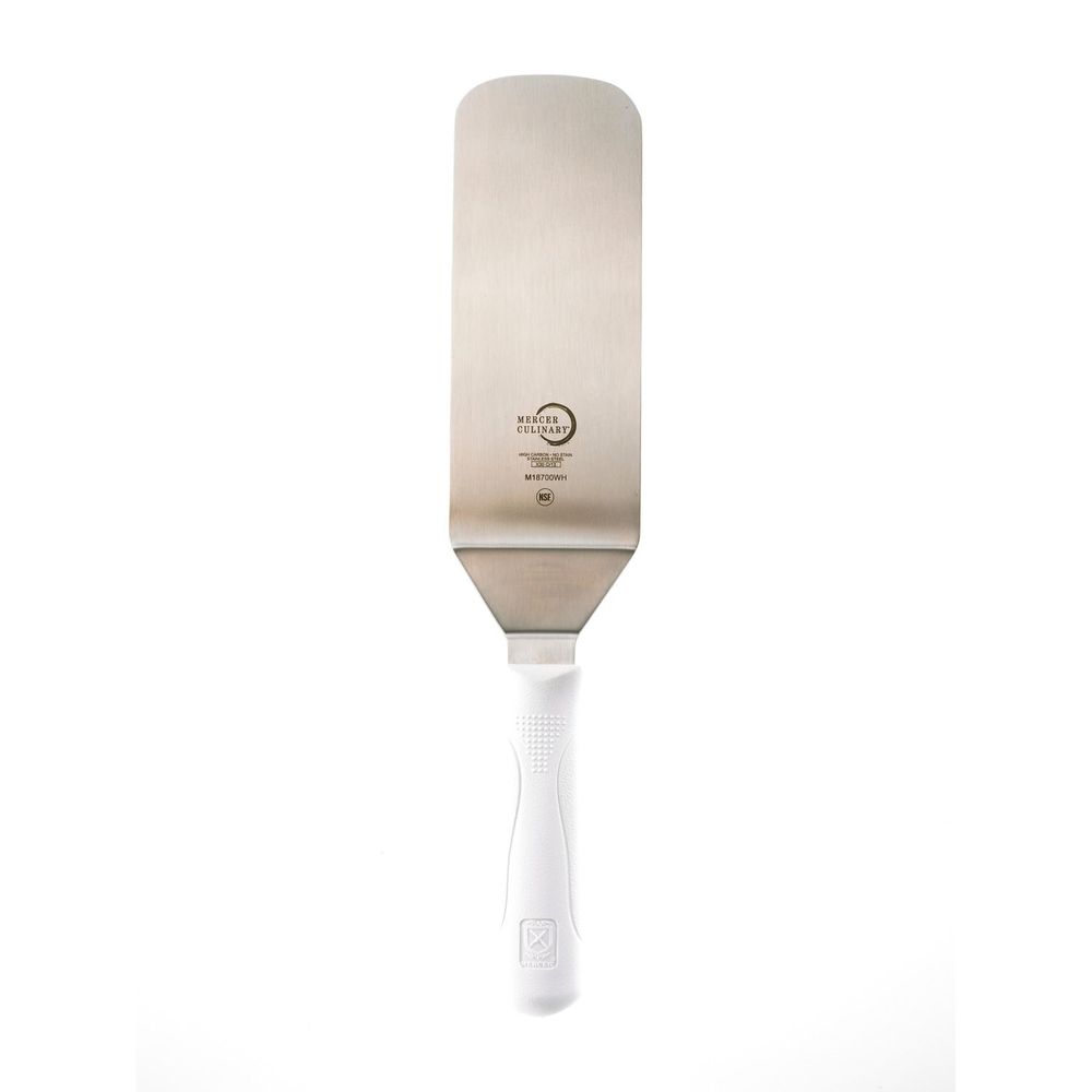 Mercer Culinary Millennia Turner With White Handle, 8 X 3 Inch