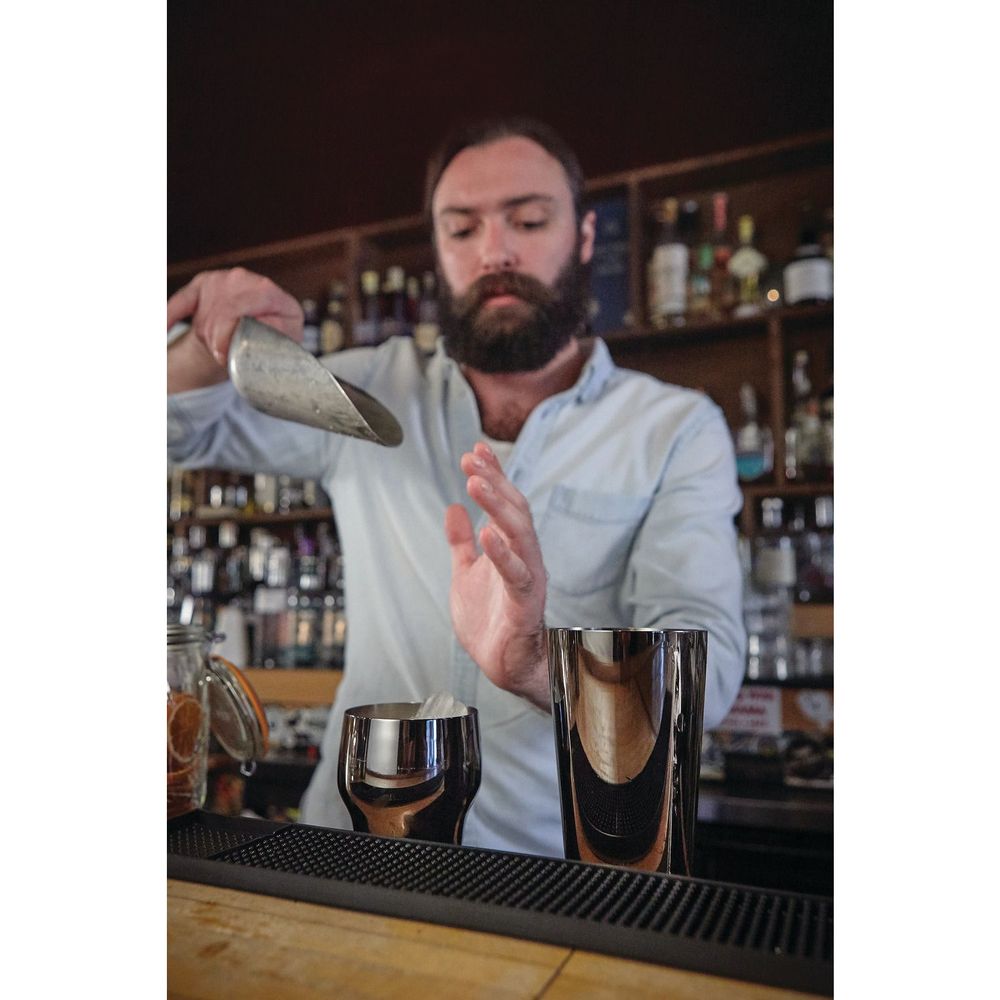 Barfly Gun Metal Black 2 Piece Cocktail Shaker Set, 24 Ounce