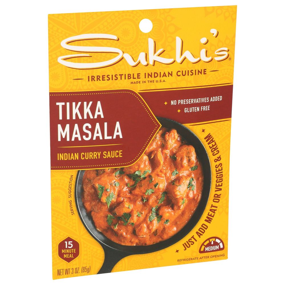 Sukhi's Tikka Masala Indian Curry Sauce, 3 Ounce -- 6 Per Case