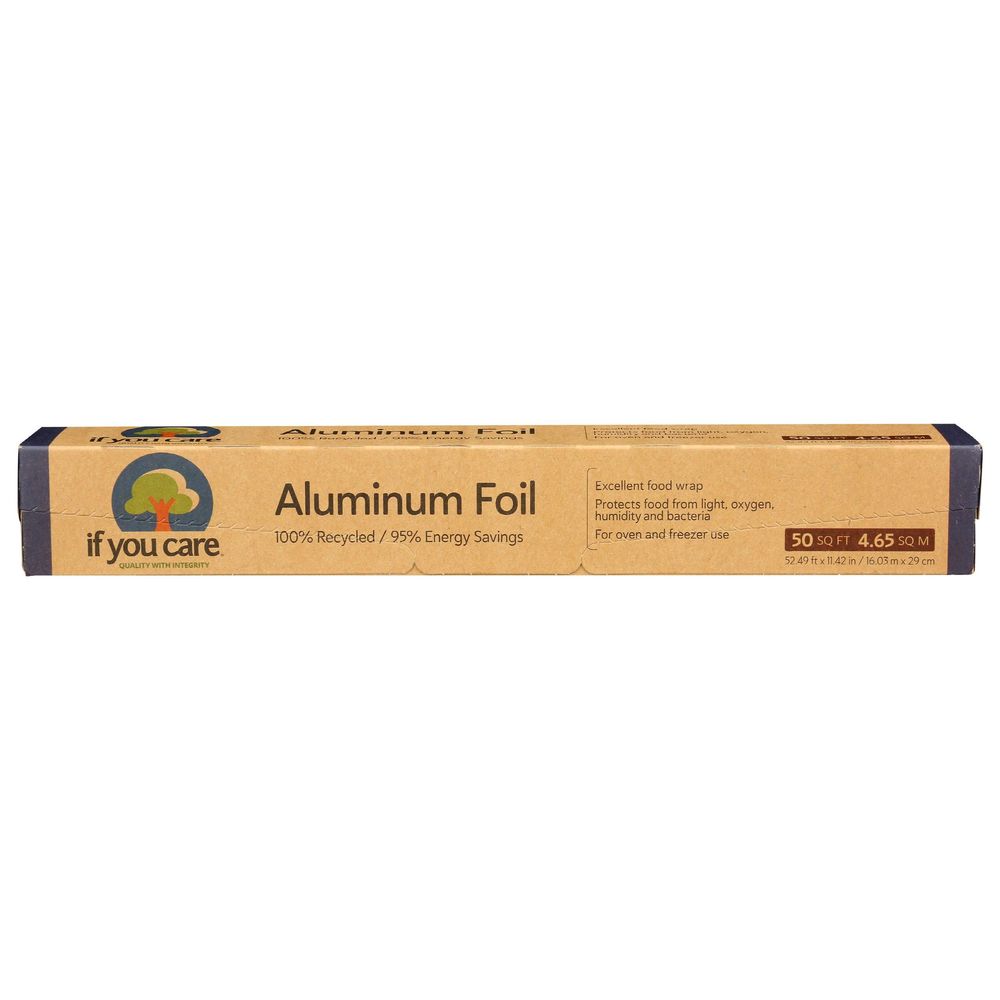 If You Care 100 Percent Recycled Aluminum Foil, 50 Square Feet -- 12 Per Case
