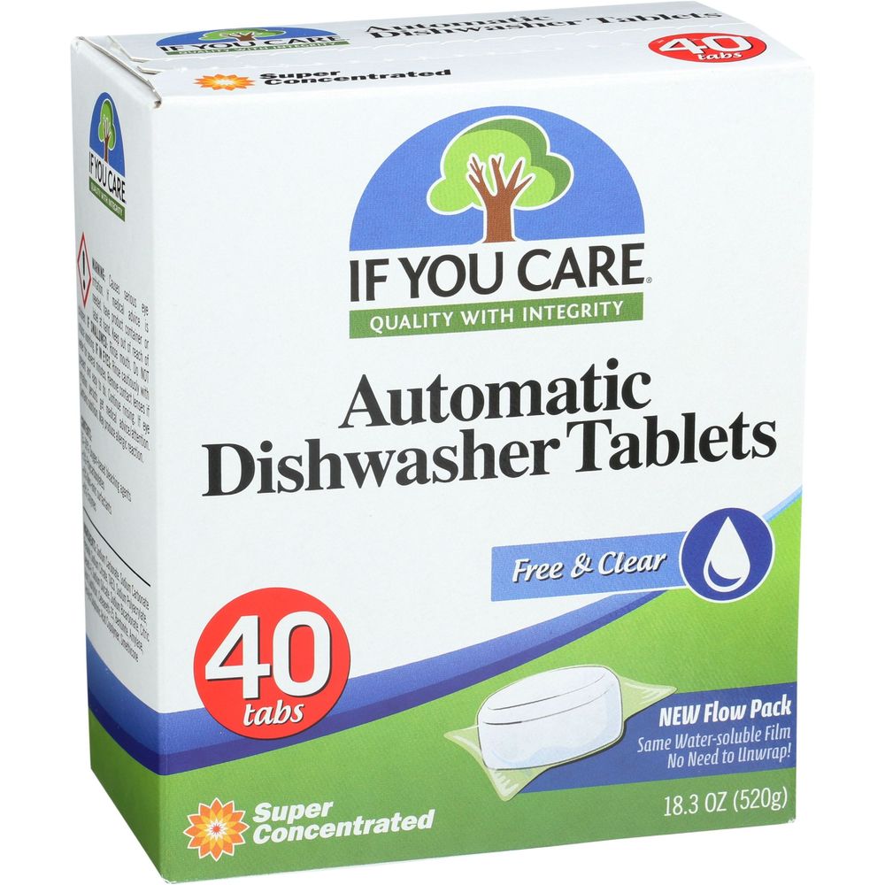 If You Care Automatic Dishwasher Tablets, 40 Count -- 8 Per Case
