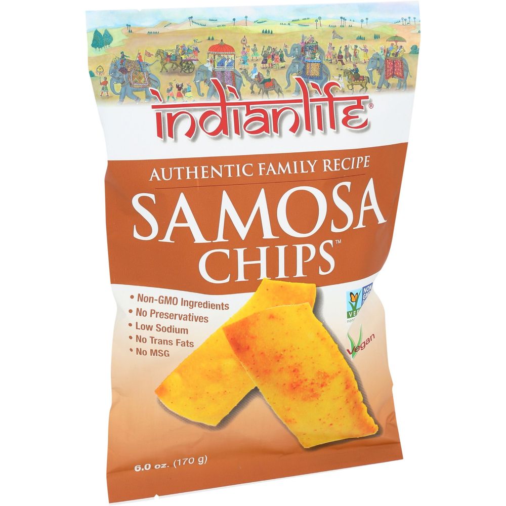 Indianlife Samosa Chips, 6 Ounce -- 12 Per Case