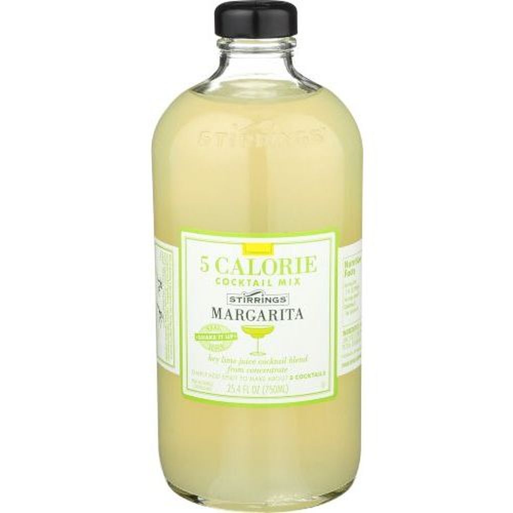 Stirrings 5 Calorie Margarita Mix, 750 Milliliter -- 6 Per Case