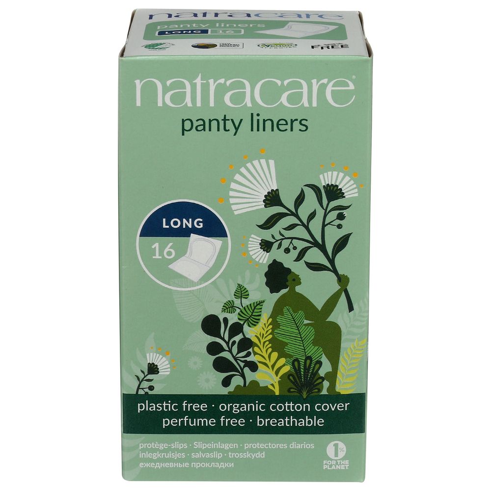 Natracare Long Panty Liners, 16 Count -- 5 Per Case