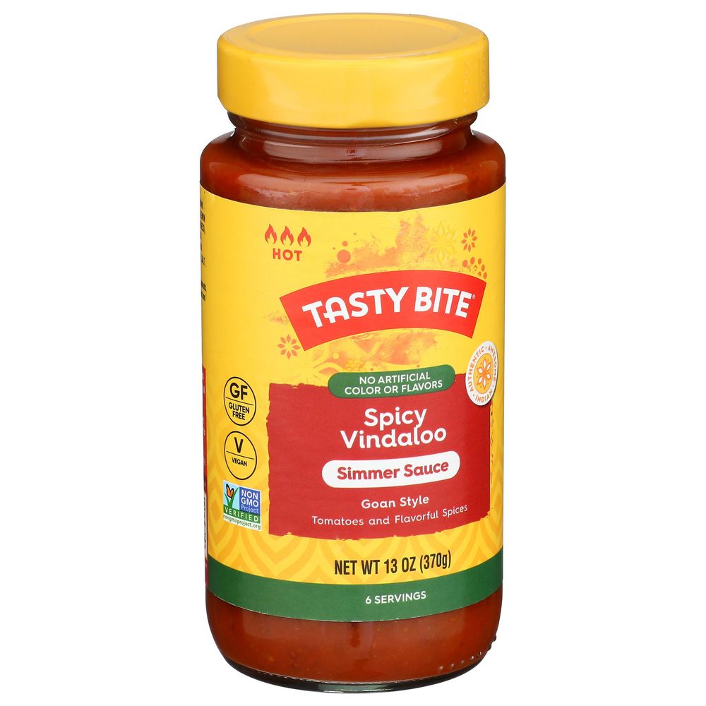 Tasty Bite Spicy Vindaloo Simmer Sauce, 13 Ounce -- 6 Per Case