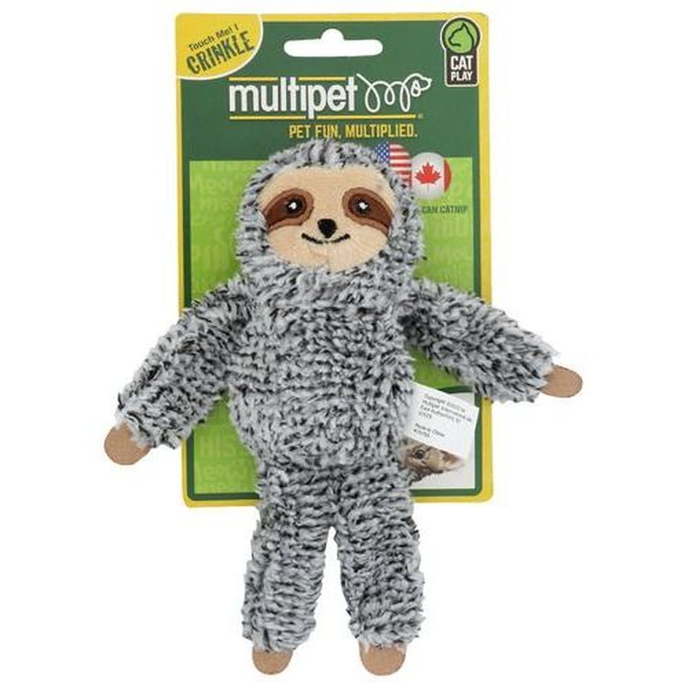 Juguete Multipet Sloth Para Gato, 5 Pulgadas -- 3 Por Caja