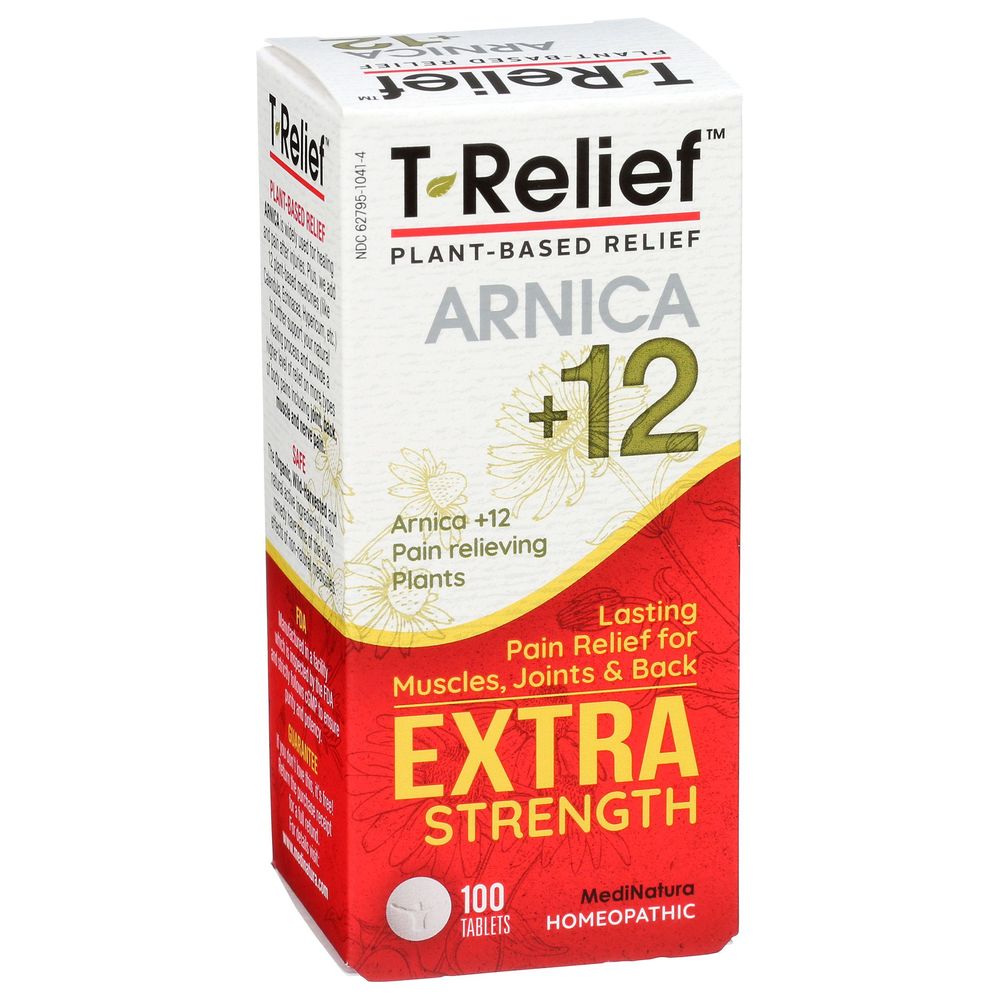 T-relief Arnica Plus 12 Extra Strength Pain Relief Tablets, 100 Count