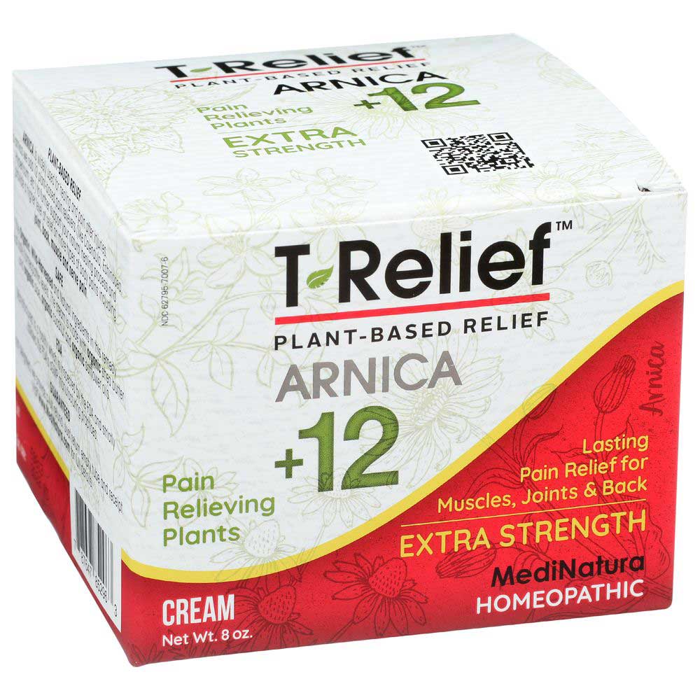 T-relief Medinatura Extra Strength Pain Relief Cream, 8 Ounce