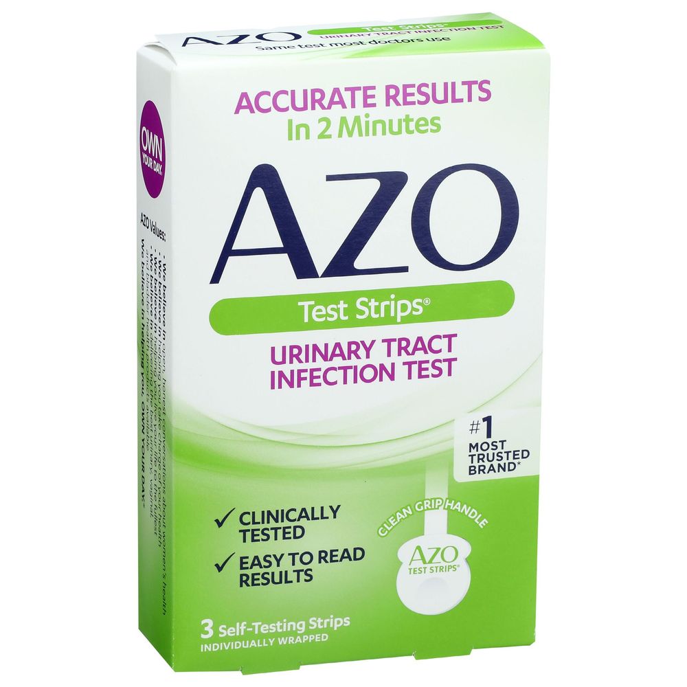 Azo Urinary Tract Infection Test Strips, 3 Count